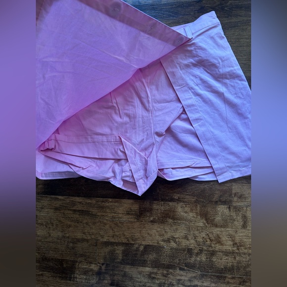 Pink Button-Front Skort - Picture 3 of 5